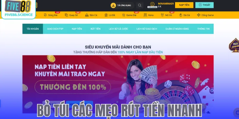Bỏ túi các mẹo rút tiền nhanh