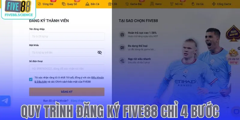 Điều khoản và điều kiện đăng ký Five88