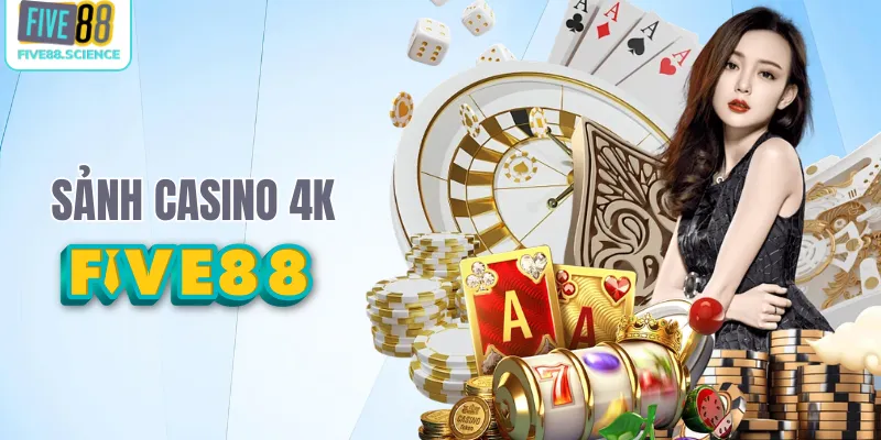 Sảnh casino Five88 chất lượng 4K cực kì đỉnh